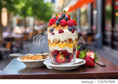 フルーツとクリームのパフェ フルーツとクリームのパフェ 118707906