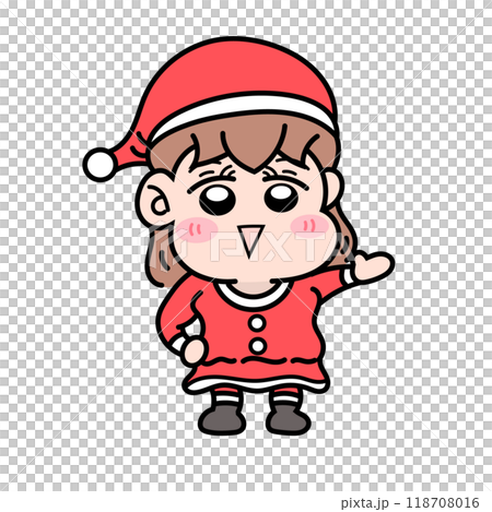 聖誕老人女孩 118708016