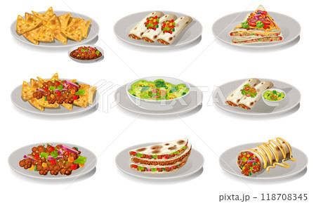 Delicious Mexican Cuisine Variety Delicious Mexican Cuisine Variety 118708345