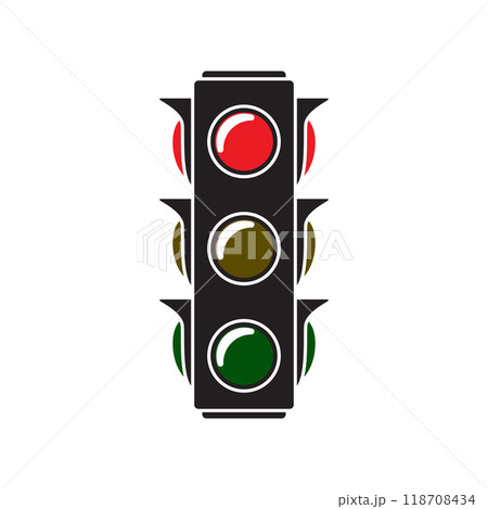traffic light icon vector 118708434