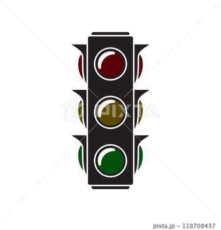 traffic light icon vector 118708437