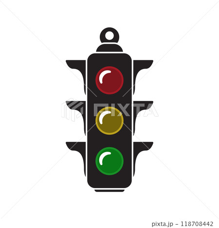 traffic light icon vector 118708442
