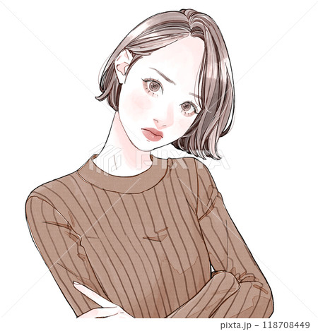 怒っている女性 怒っている女性 118708449