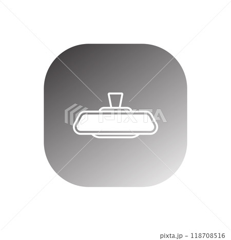 rear view icon vector 118708516