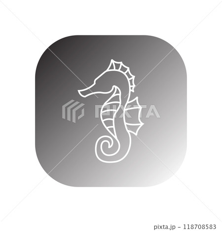 seahorse icon vector seahorse icon vector 118708583