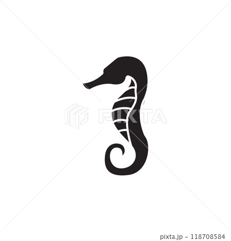 seahorse icon vector seahorse icon vector 118708584