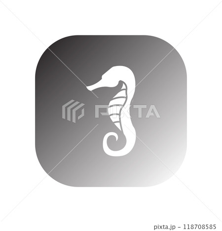 seahorse icon vector seahorse icon vector 118708585