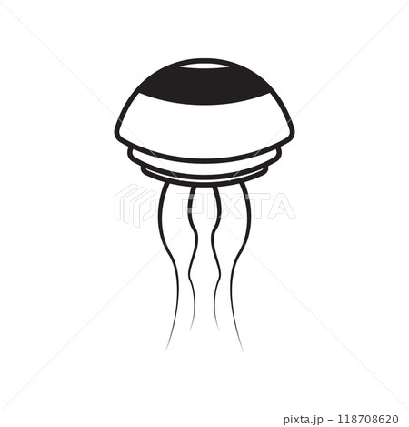jellyfish icon vector 118708620