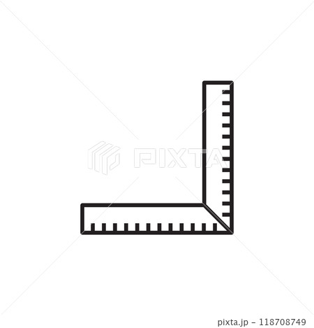 ruler icon vector ruler icon vector 118708749