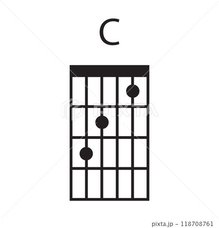 guitar chord icon vector guitar chord icon vector 118708761