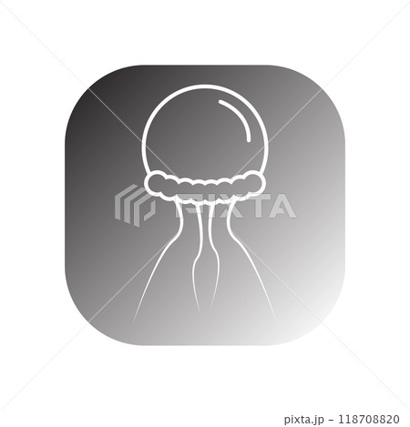 jellyfish icon vector jellyfish icon vector 118708820
