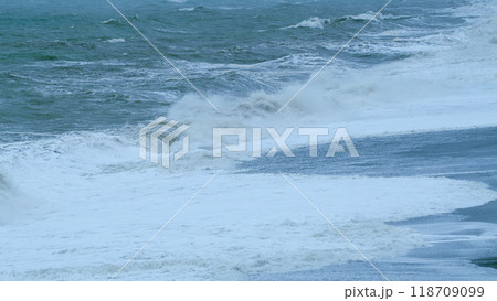 Ocean Waves Storm. Waves With Texture And Wind Spray. Static. Ocean Waves Storm. Waves With Texture And Wind Spray. Static. 118709099