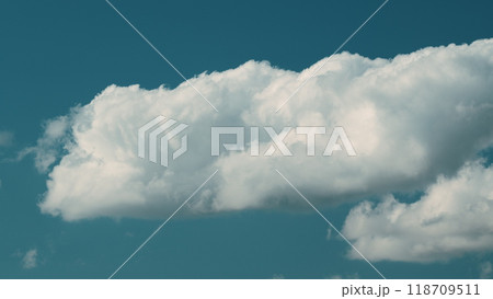 Motions Clouds Puffy Fluffy White Clouds Sky. Potential For Natural Or Climate Projects. Motions Clouds Puffy Fluffy White Clouds Sky. Potential For Natural Or Climate Projects. 118709511