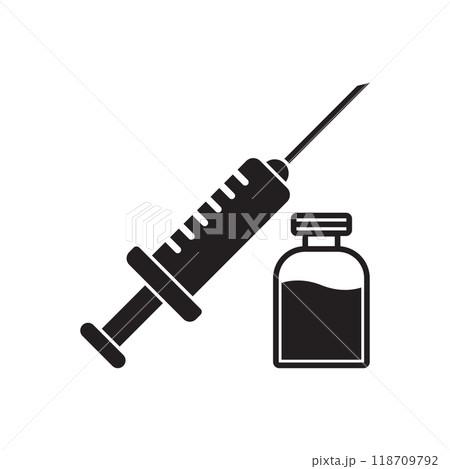 injection vial icon vector injection vial icon vector 118709792