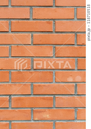 Texture of red brick wall. Background and texture Texture of red brick wall. Background and texture 118710518