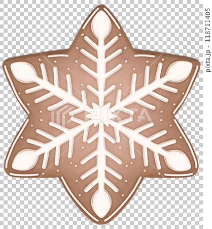 Gingerbread Snowflakes 118711405