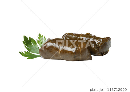 PNG,Dolma with herbs, isolated on white background 118712990