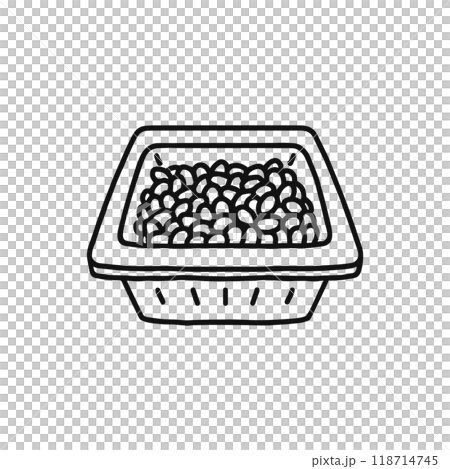 納豆 線画 納豆 線画 118714745