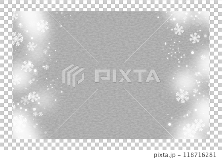 Gray Snowflake Background 118716281