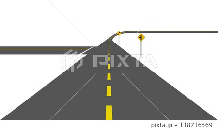 traffic signs icons on the road traffic signs icons on the road 118716369