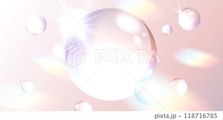 きらきら光る水滴と光のイメージ 118716785