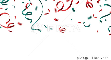 confetti background red and green for festival decoration vector illustration 118717657