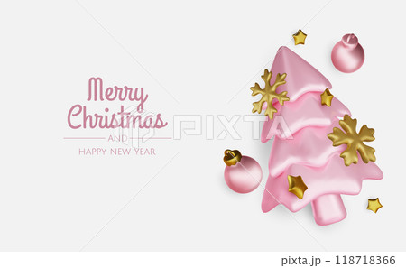 Merry Christmas and happy new year background. Christmas tree, Gift boxes, Christmas balls. Christmas element for web, banners, greeting card, template design. Merry Christmas and happy new year background. Christmas tree, Gift boxes, Christmas balls. Christmas element for web, banners, greeting card, template design. 118718366