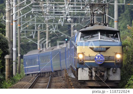 EF66 50番が牽引するブルートレイン 富士・はやぶさ 118722024