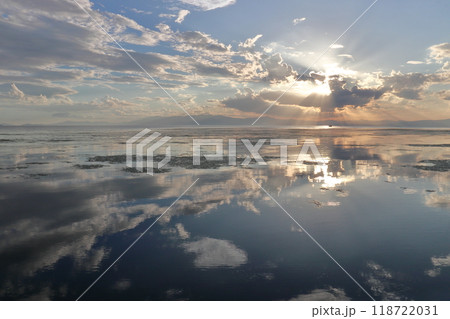 びわ湖の夕景 びわ湖の夕景 118722031