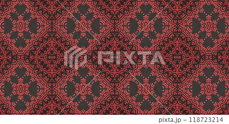 Abstract Kaleidoscope Geometry Psychedelic Art Pink Red Black White Pattern Background Abstract Kaleidoscope Geometry Psychedelic Art Pink Red Black White Pattern Background 118723214