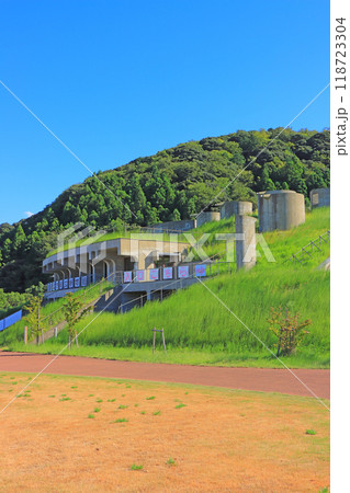 福井県三方上中郡若狭町、若狭三方縄文博物館の風景 福井県三方上中郡若狭町、若狭三方縄文博物館の風景 118723304