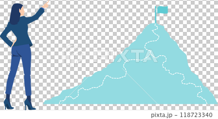 實現目標的路線圖插圖 118723340