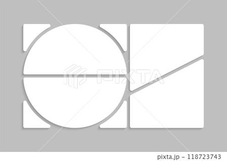 Template collage of four frames, images, photo 118723743