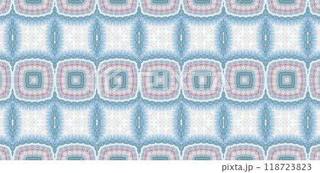 Abstract Kaleidoscope Geometry Psychedelic Art Pink Blue White Pattern Background 118723823