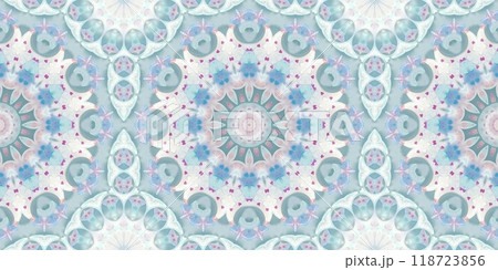 Abstract Kaleidoscope Geometry Psychedelic Art Pink Blue White Pattern Background Abstract Kaleidoscope Geometry Psychedelic Art Pink Blue White Pattern Background 118723856