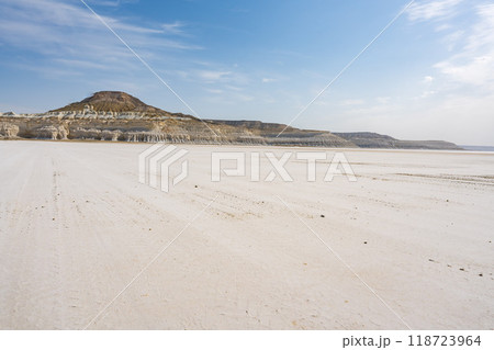 カザフスタンのマンギスタウのトゥズバイル塩湖 カザフスタンのマンギスタウのトゥズバイル塩湖 118723964