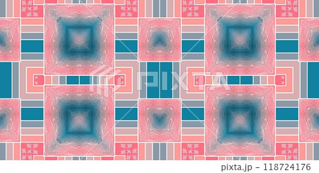Abstract Kaleidoscope Geometry Psychedelic Art Pink Blue White Pattern Background Abstract Kaleidoscope Geometry Psychedelic Art Pink Blue White Pattern Background 118724176