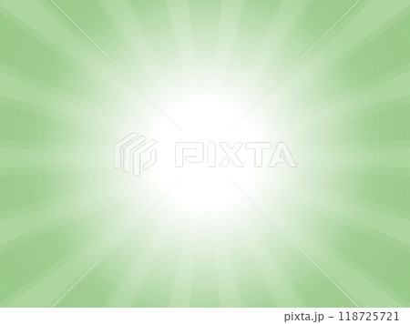 うっすらぼんやりと輝く太陽光線イメージのアブストラクト背景_緑色 118725721