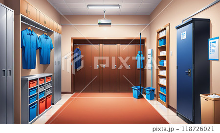 「清掃員の更衣室」 118726021