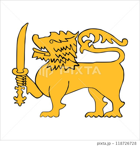 SriLanka element flag illustration vector design 118726728
