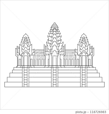Cambodia element flag illustration vector design 118726983