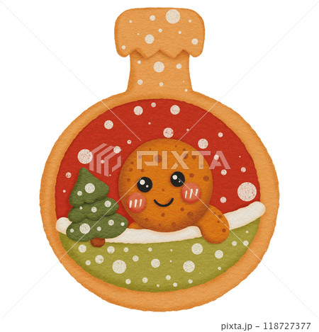 Christmas Ornament Cookie with Colorful Icing Christmas Ornament Cookie with Colorful Icing 118727377