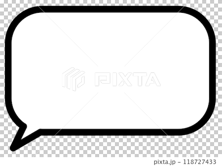 Simple speech bubble Simple speech bubble 118727433