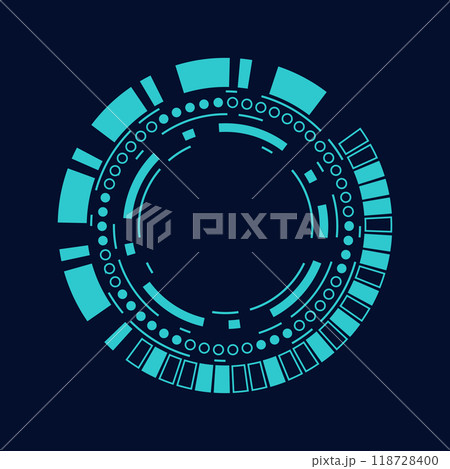 sci fi circle frame modern user interface element Technology futuristic 118728400