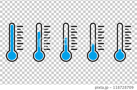 シンプルな温度計のイラスト 118728709