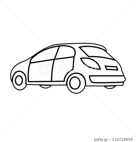 Car illustration icon Car illustration icon 118729959