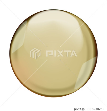 Brown translucent light sphere with glares and transparency 118730259