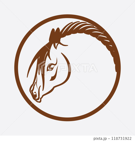 Horse Logo Template Vector icon 118731922