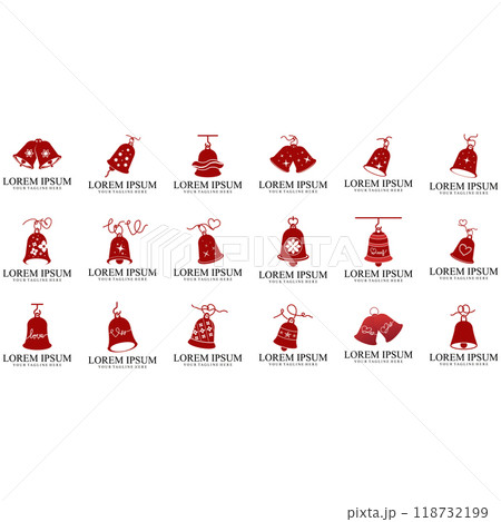Collection of bell logos 118732199