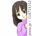 ちらっとこちらをのぞく少女 118733152